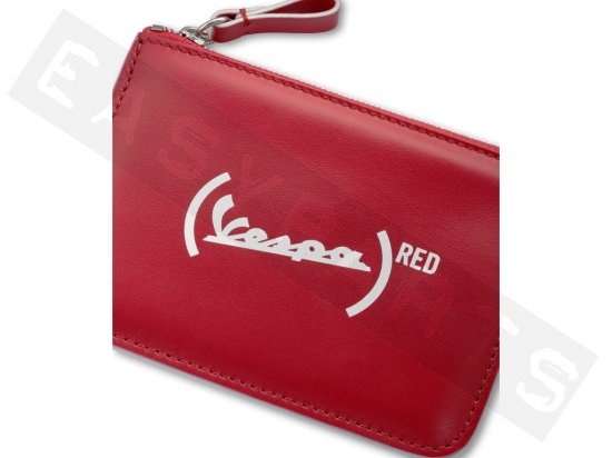 Porte-monnaie VESPA (RED)® cuir rouge